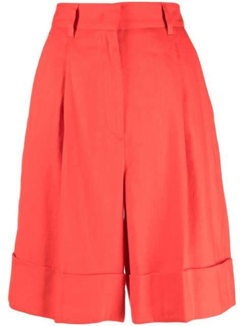 turn-up hem shorts by LORENA ANTONIAZZI