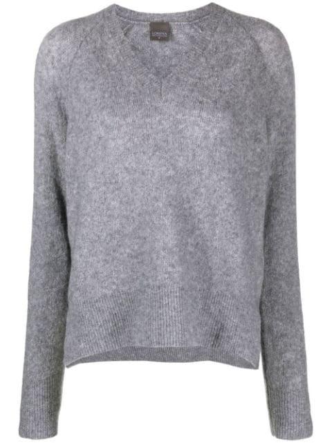 v-neck knitted jumper by LORENA ANTONIAZZI