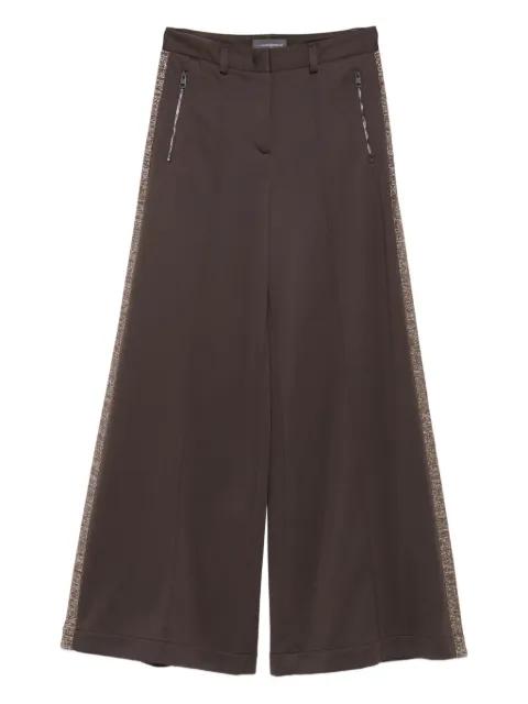 zip-detail trousers by LORENA ANTONIAZZI