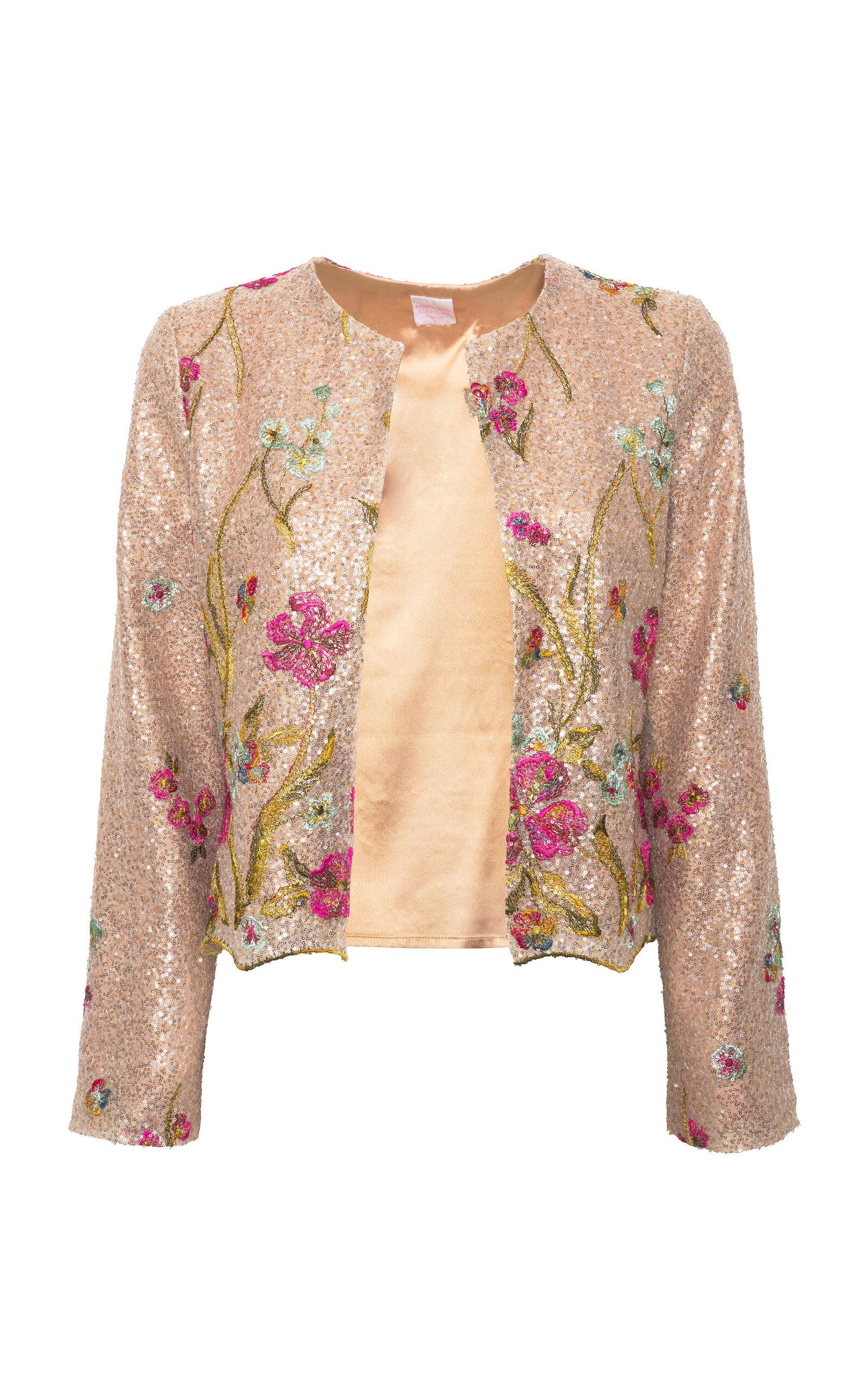 Loretta Caponi Azurite Embroidered Jacket -oda Operandi by LORETTA CAPONI