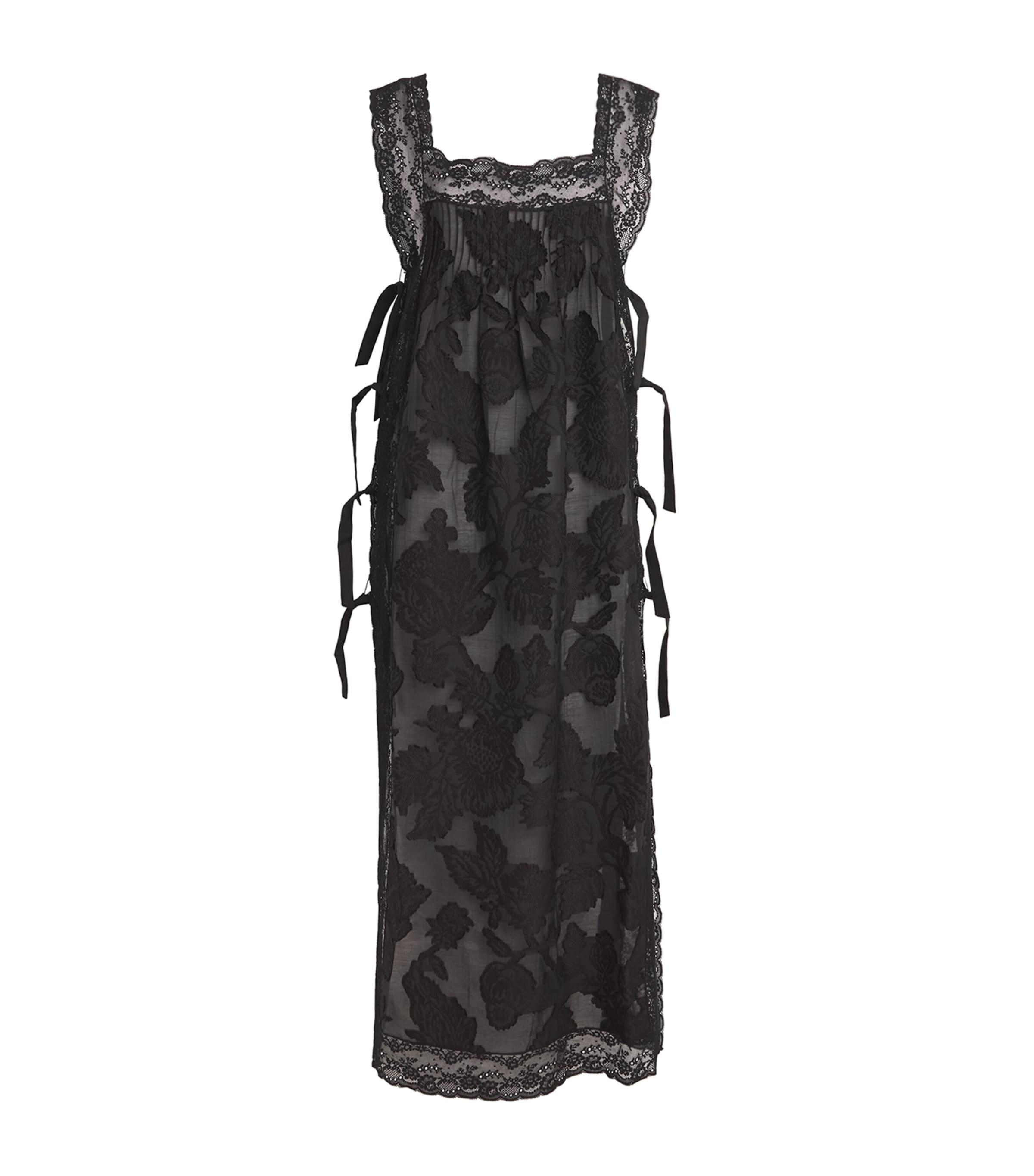 Loretta Caponi Lace-Trim Fiocchini Nightdress by LORETTA CAPONI