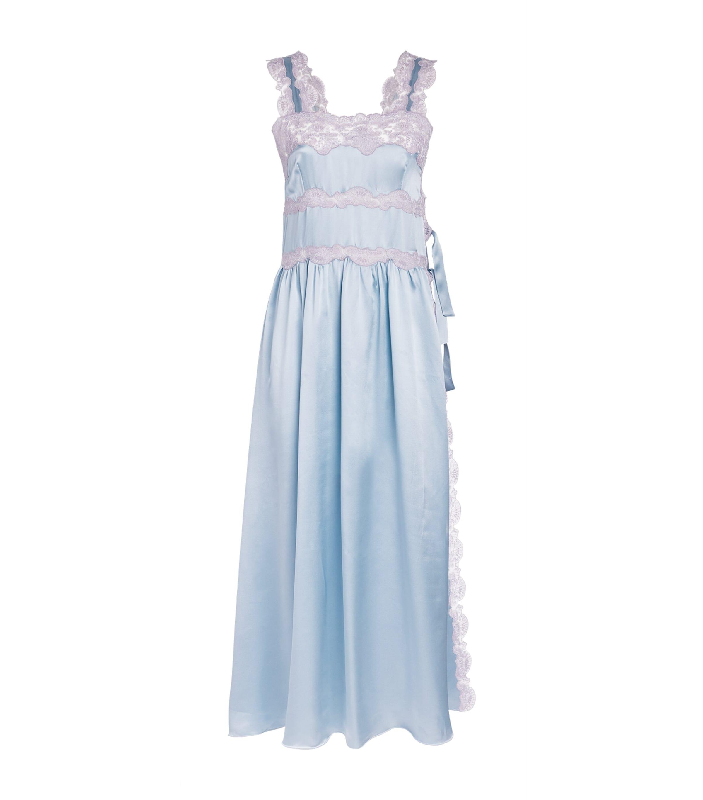 Loretta Caponi Silk Lace-Detail Sabina Nightdress by LORETTA CAPONI