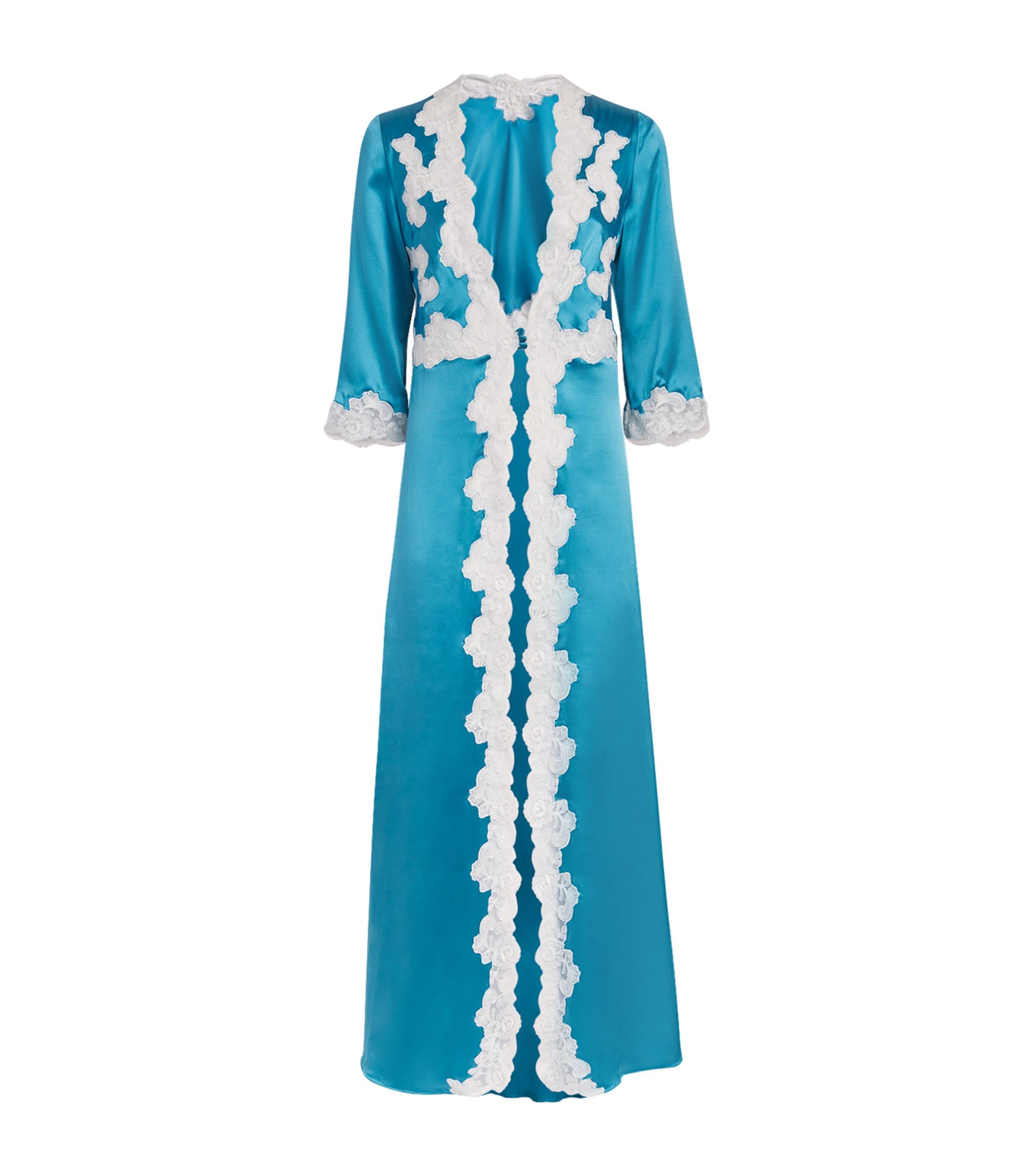 Loretta Caponi Silk Viva Robe by LORETTA CAPONI