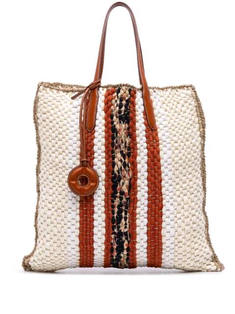 2010-2025 Crochet Wool and Silk Blossom tote bag by LORO PIANA 