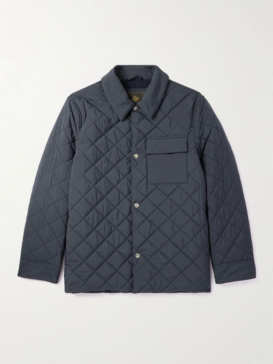 Ampay Quilted Shell Shirt Jacket by LORO PIANA