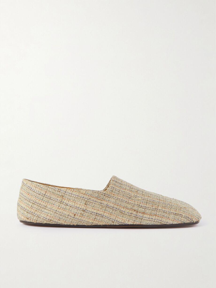 Andria tweed slippers by LORO PIANA