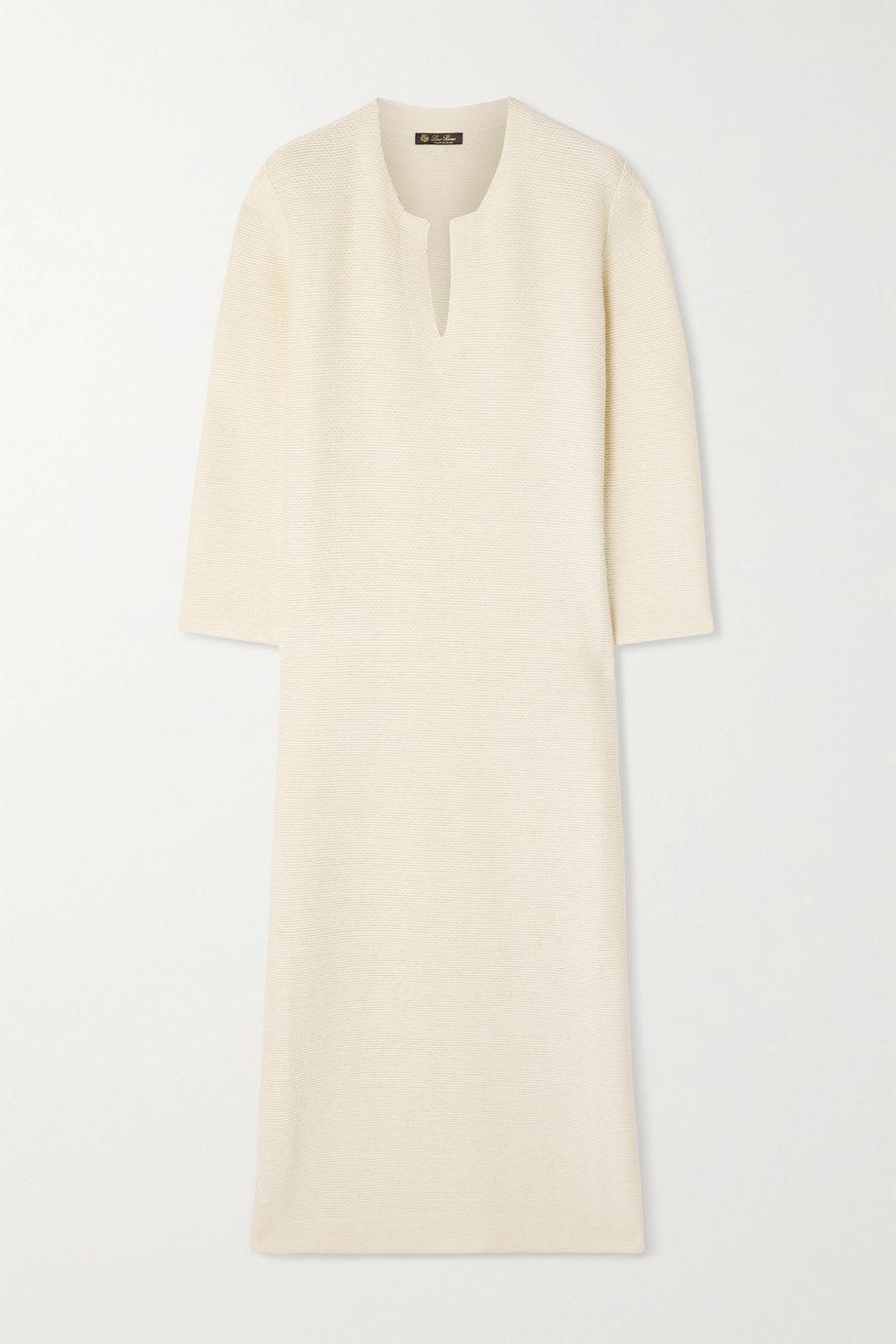 Beirut ribbed cashmere and silk-blend midi dress by LORO PIANA