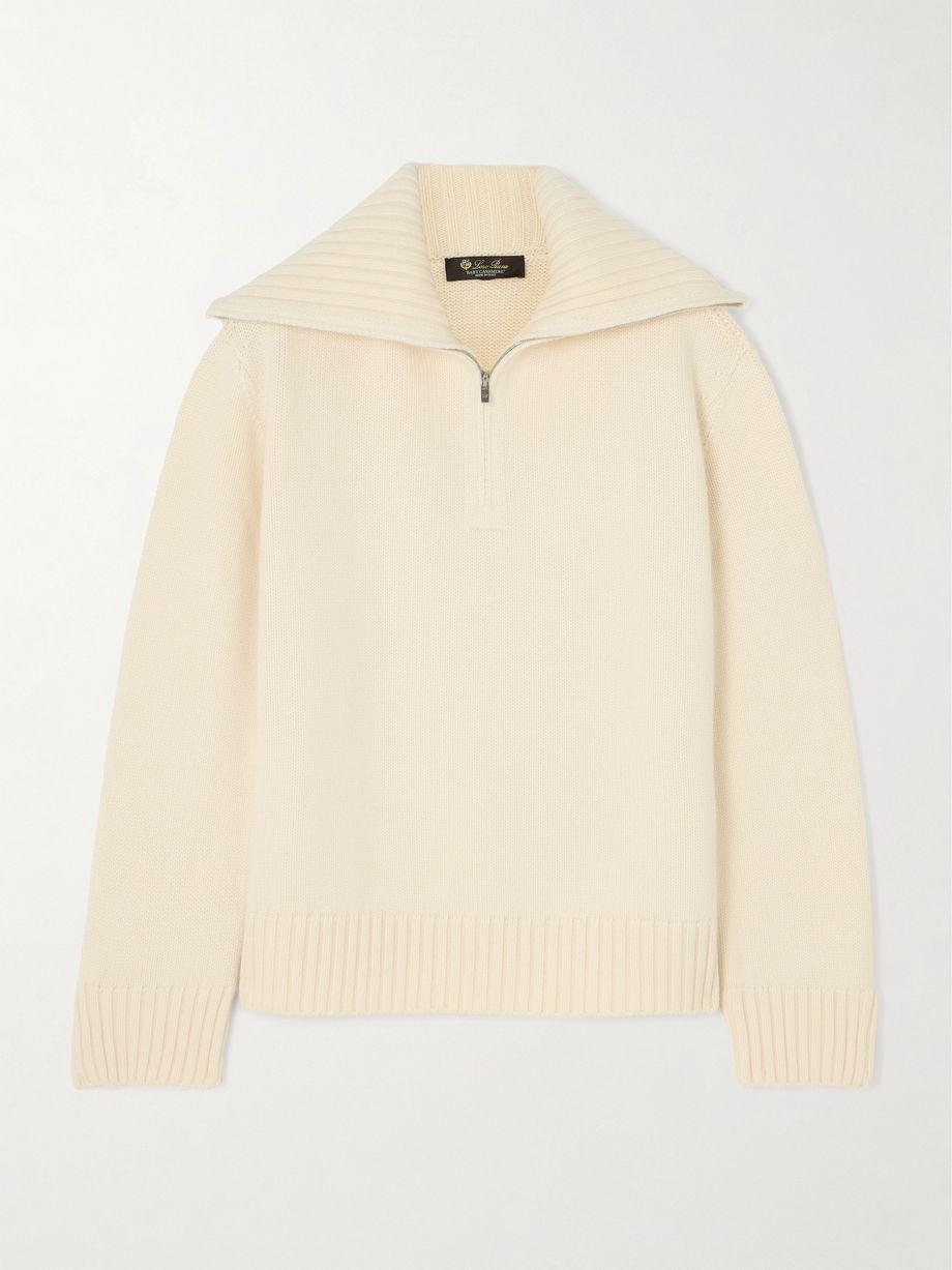 Cashmere half-zip sweater by LORO PIANA
