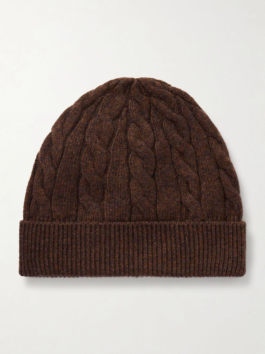Cedar cable-knit cashmere beanie by LORO PIANA