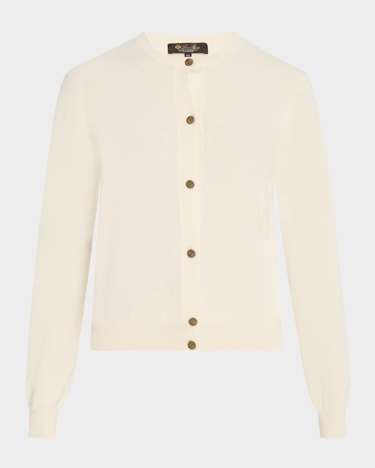 Classic Baby Cash GG 12  Cardigan Sweater by LORO PIANA