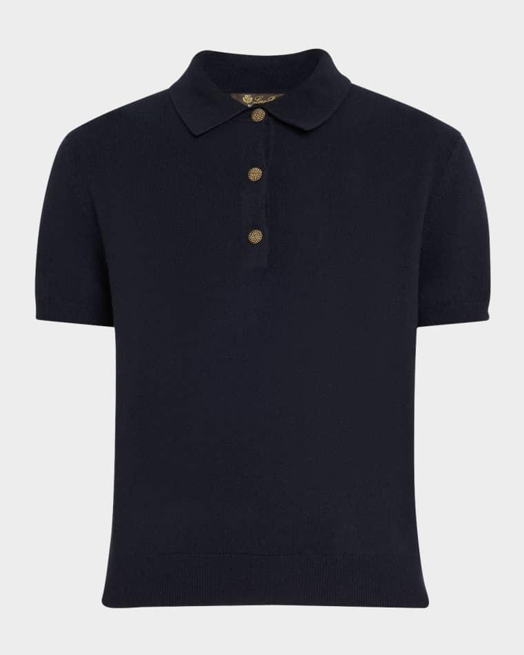 Classic Polo Baby Cashmere GG 12 Shirt by LORO PIANA