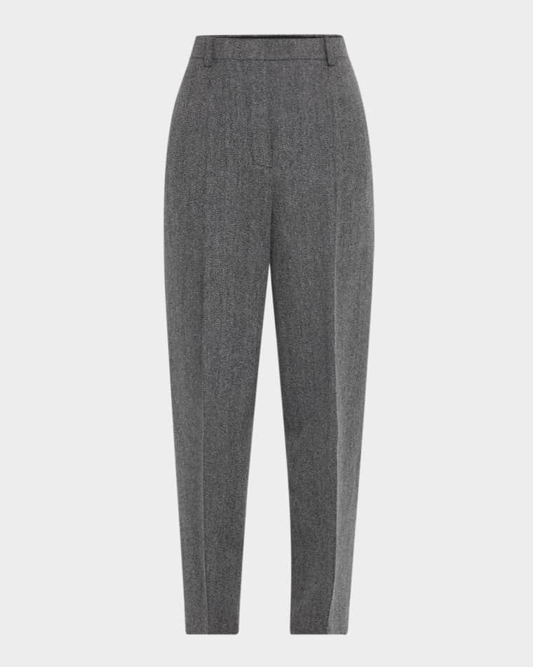 Dan Tapered Wool Cashmere Trousers by LORO PIANA