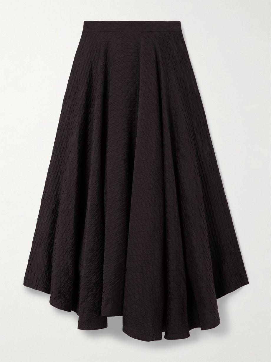 Elise quilted silk-cloqué midi skirt by LORO PIANA