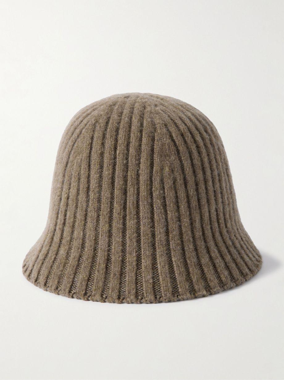 Fobello ribbed cashmere and silk-blend hat by LORO PIANA