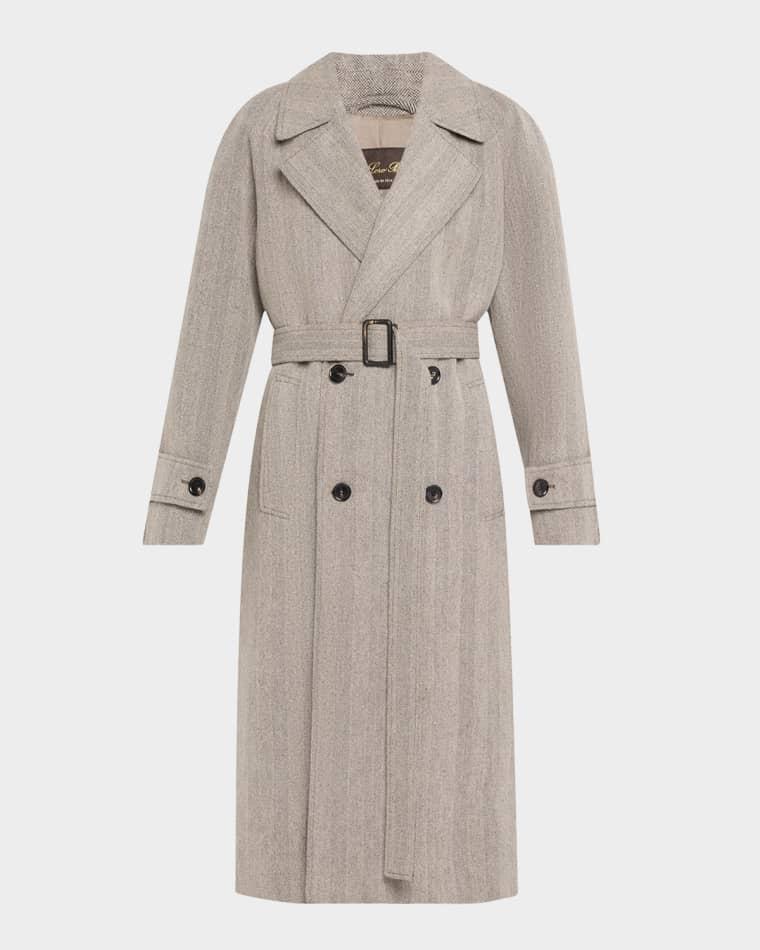Foster Double-Breast Belted Wool Cashmere Coat by LORO PIANA