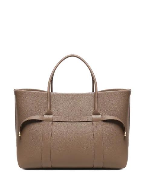 Ghiera leather-buckle shopper bag by LORO PIANA