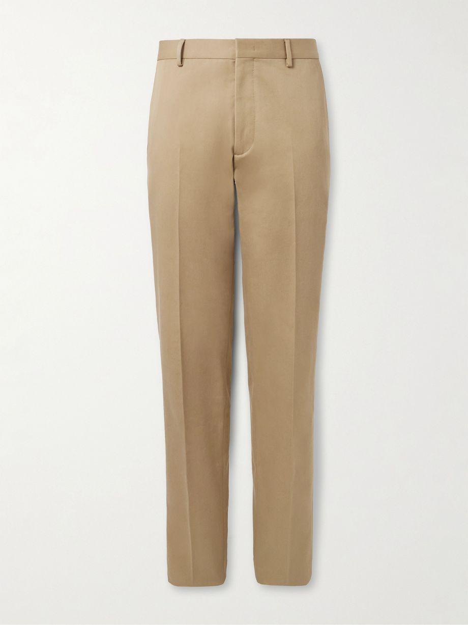 Jarno Austin Straight-Leg Stretch-Cotton Twill Trousers by LORO PIANA