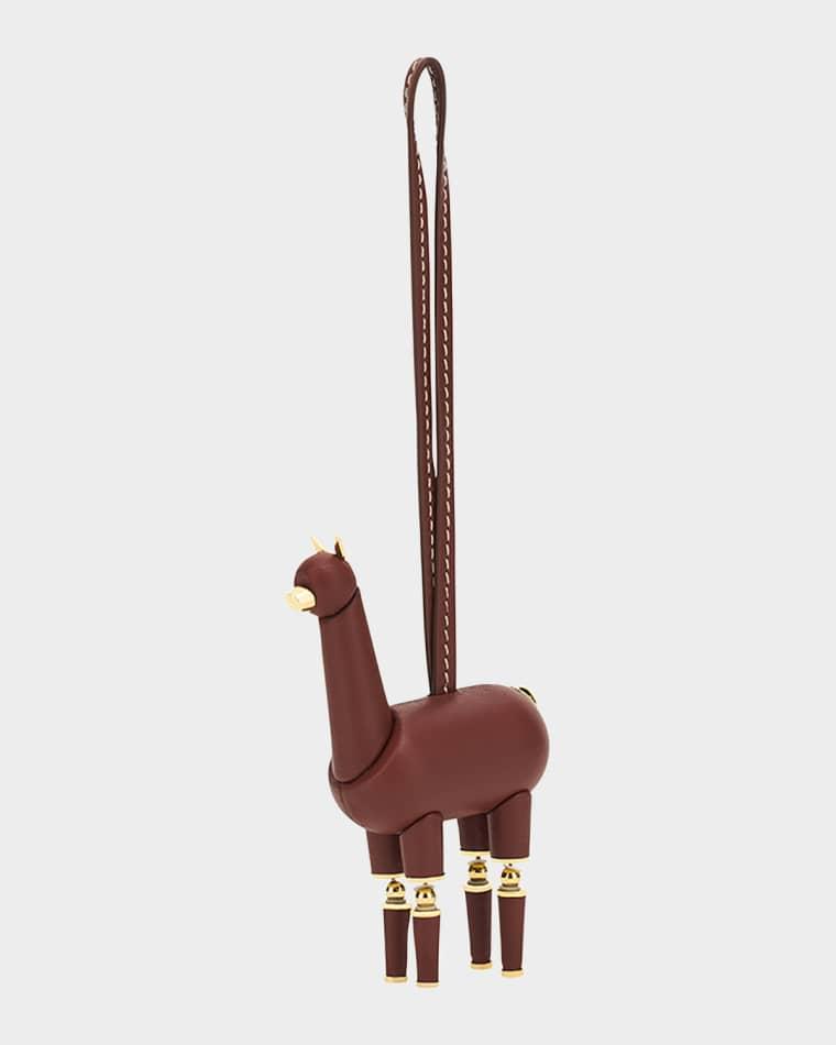 Leather Alpaca Bag Charm by LORO PIANA