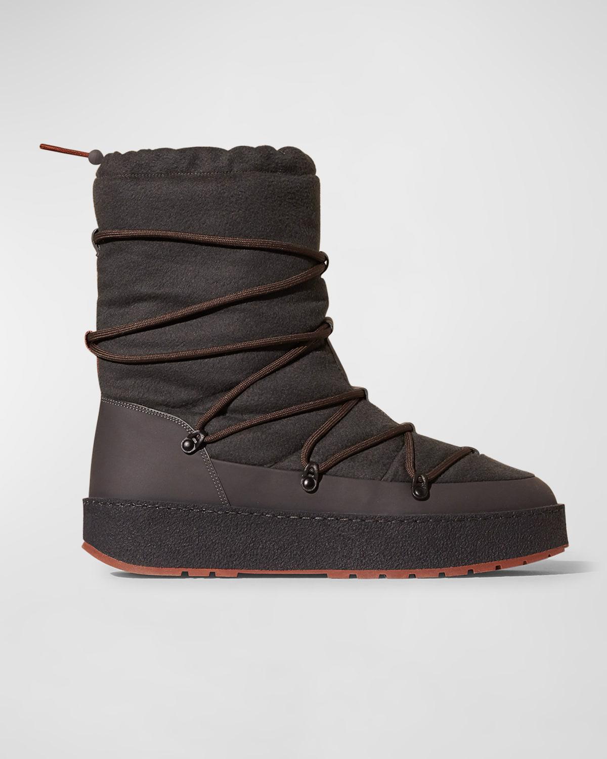 Men's Cashmere Drawcord Winter Boots by LORO PIANA