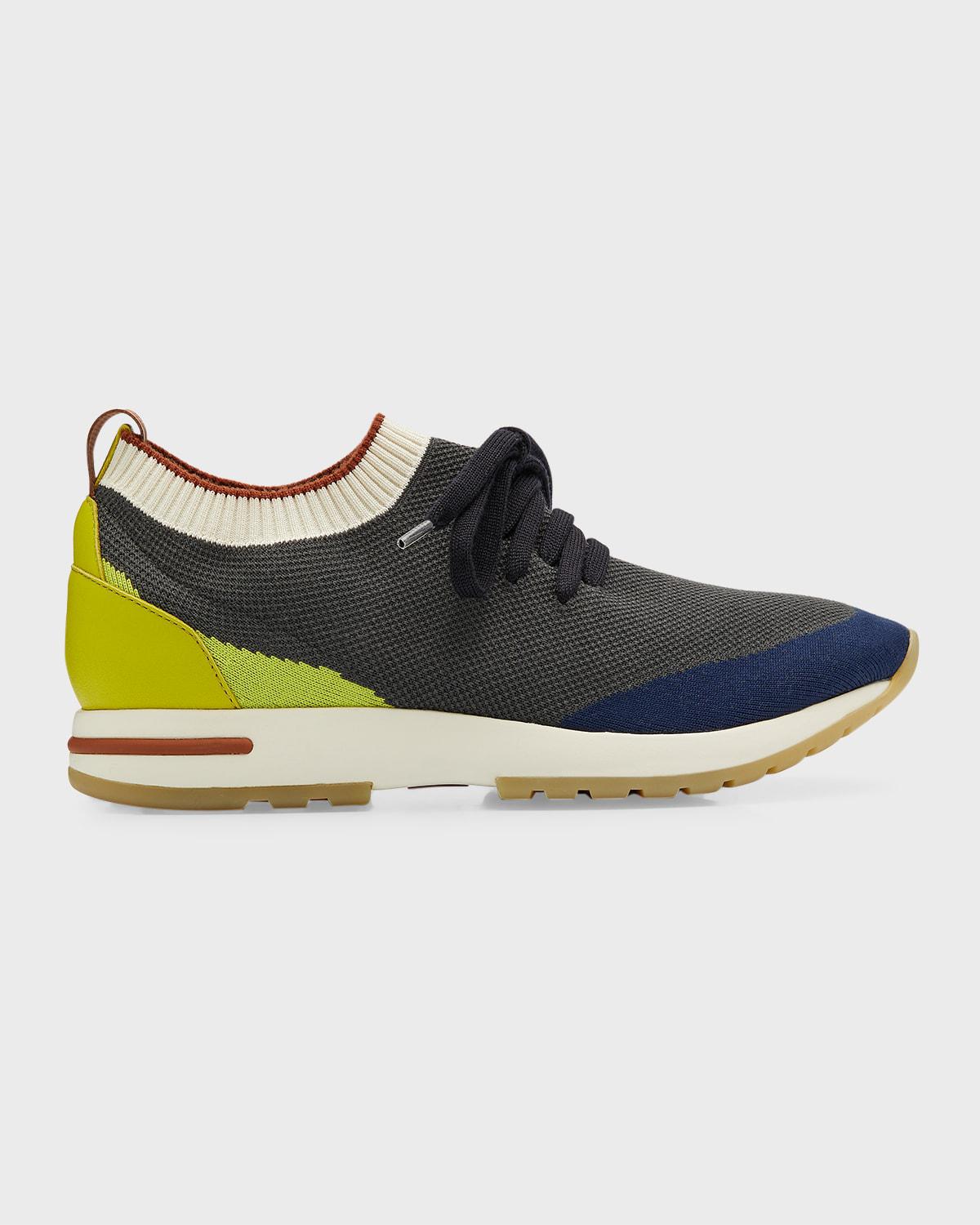 Men's Flexy Walk Knit Trainer Sneakers by LORO PIANA
