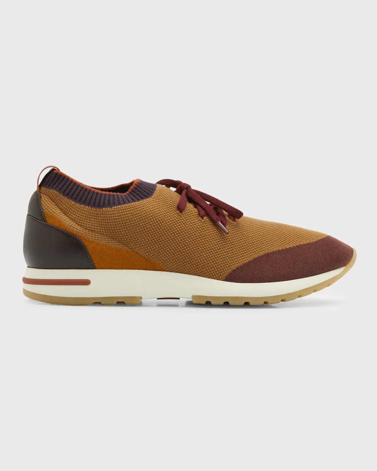 Men's Flexy Walk Knit Trainer Sneakers by LORO PIANA