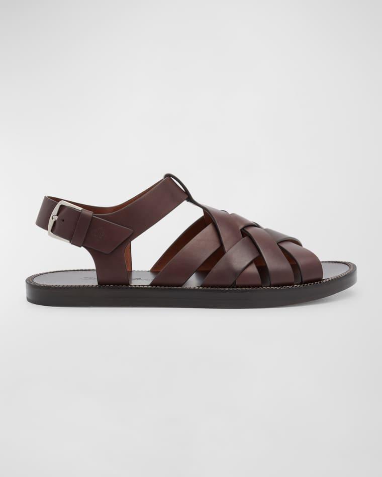 Men's Kumihimo Leather Sandals by LORO PIANA