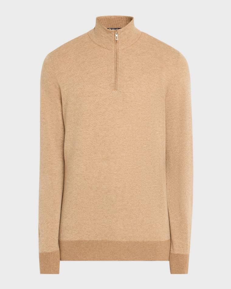 Men's Roadster 1/4-Zip Cashmere Sweater by LORO PIANA