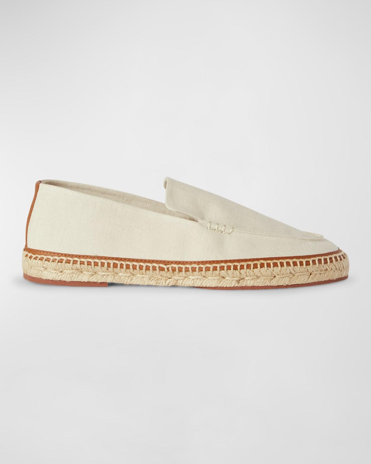 Men's Seaside Walk Cotton-Linen Espadrilles by LORO PIANA