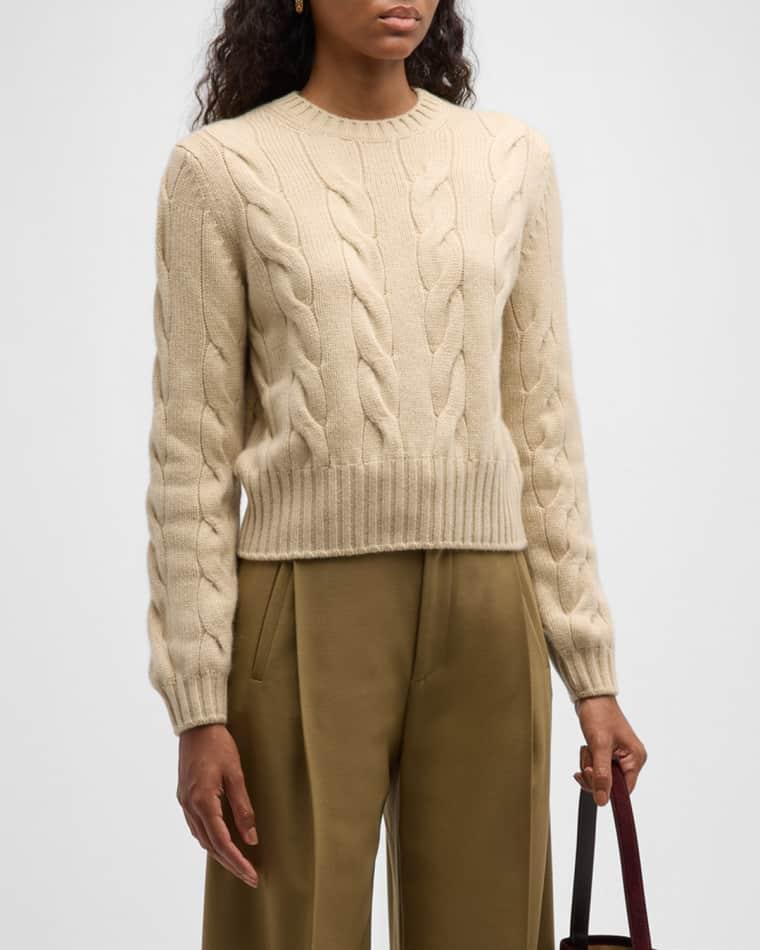 Napier Cashmere Cable-Knit Sweater by LORO PIANA