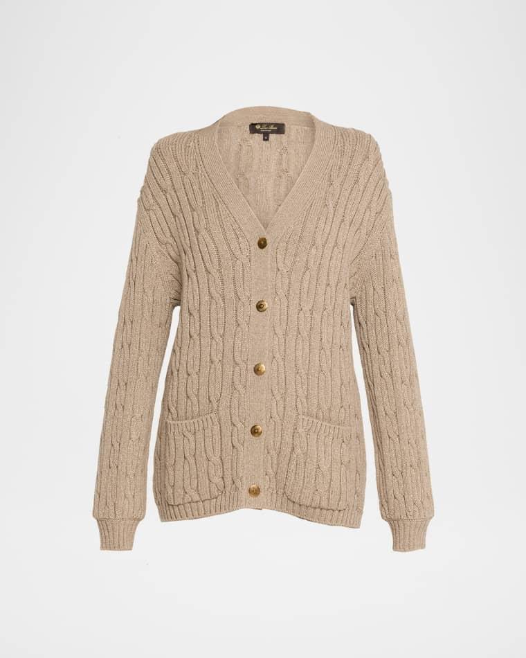 Napier Firefly Coarsehair Cashmere Sweater by LORO PIANA