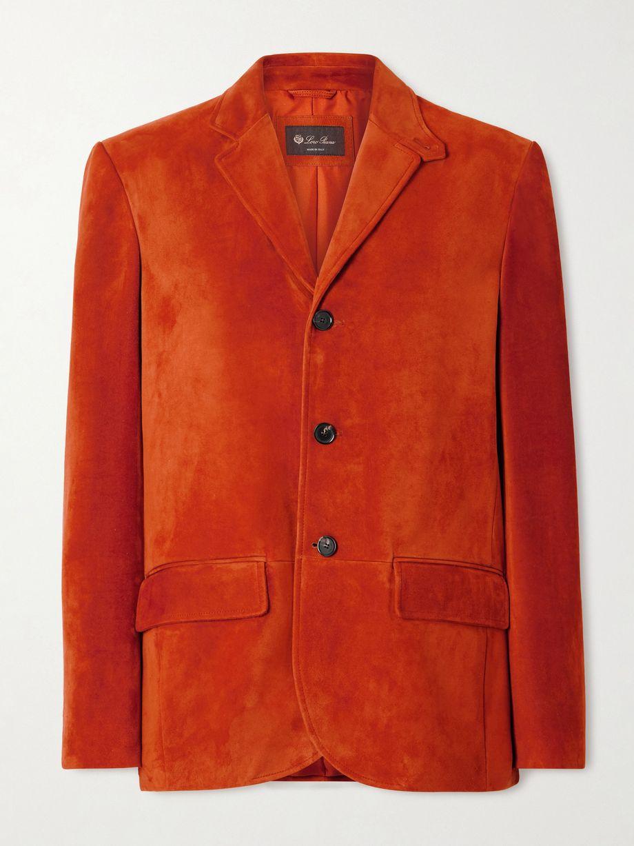 Norick paneled suede blazer by LORO PIANA