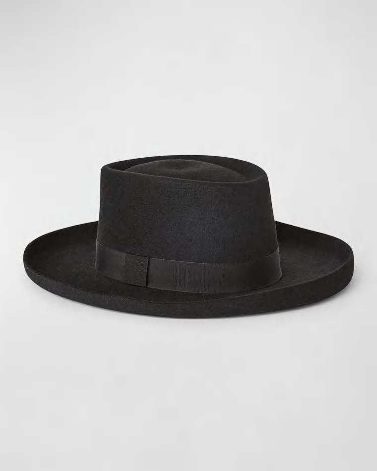 Ofelia Rabbit Felt & Cashmere Fedora by LORO PIANA