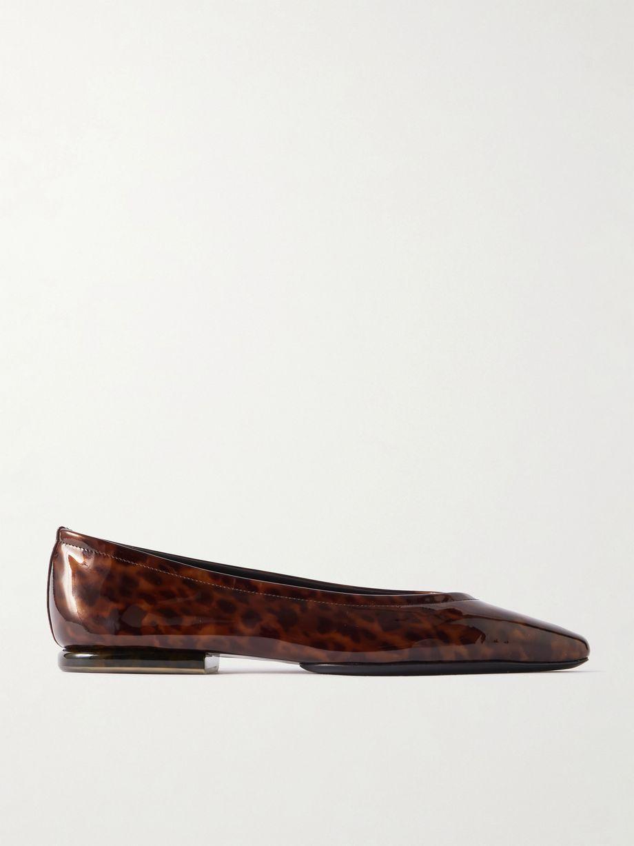 Primula leopard-print patent-leather ballet flats by LORO PIANA