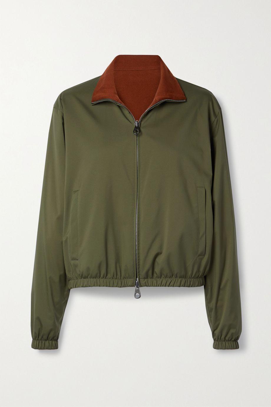 Reversible shell and cashmere bomber jacket by LORO PIANA