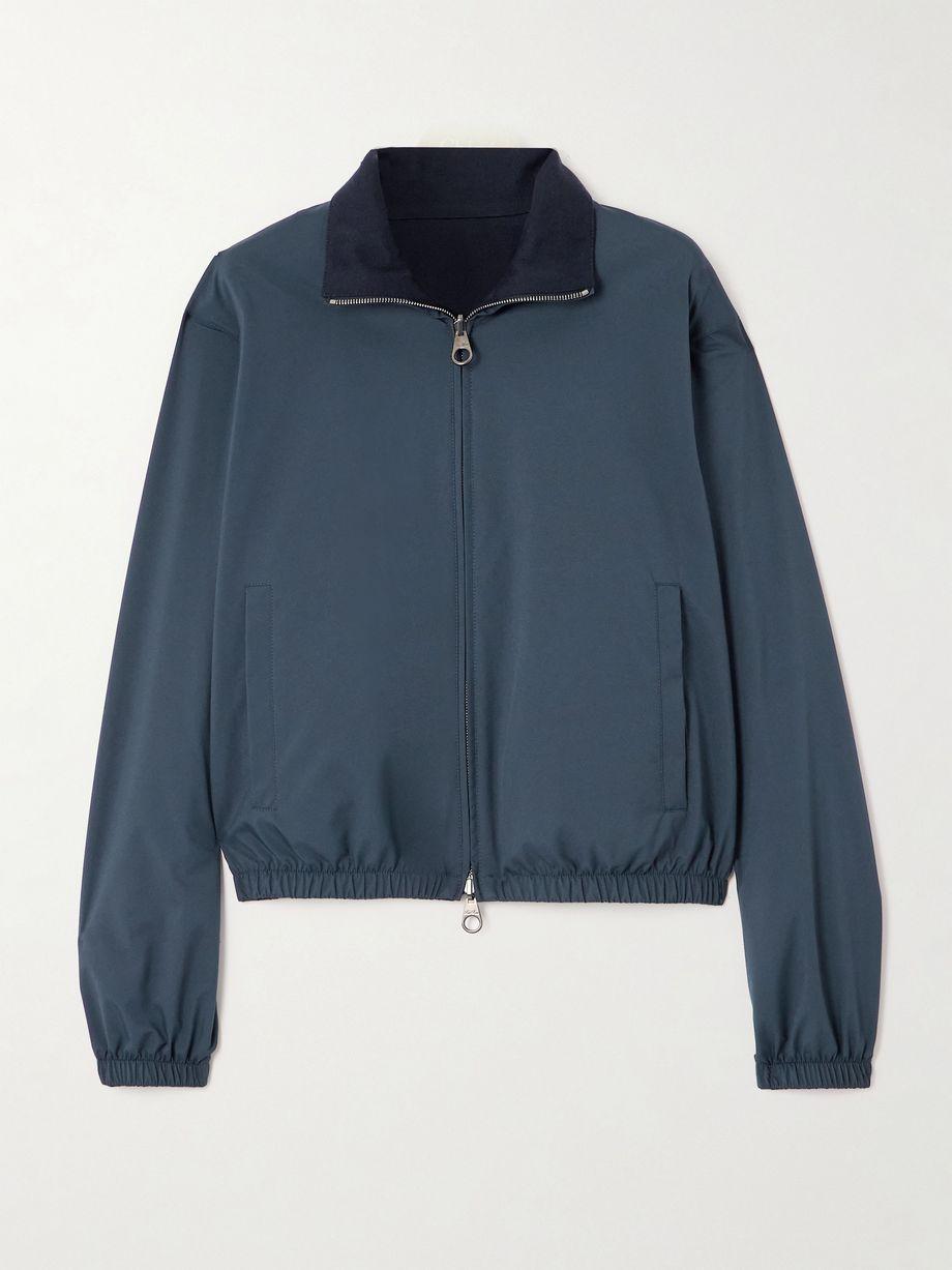 Reversible shell and cashmere bomber jacket by LORO PIANA