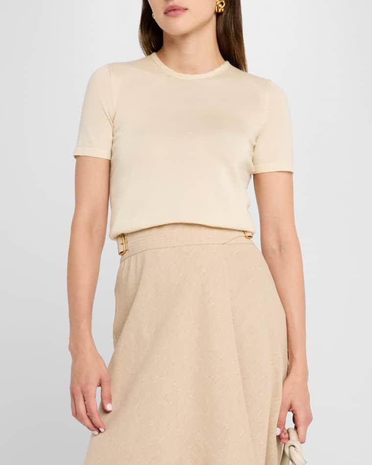 Rimella Cashmere-Silk Crewneck Sweater by LORO PIANA