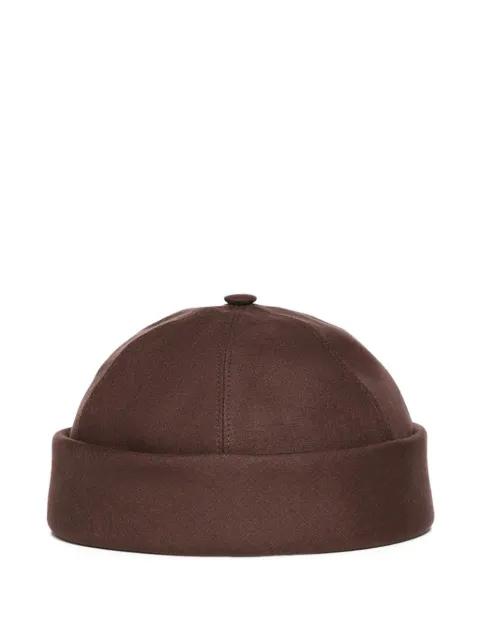 Sasha panelled adjustable-strap beanie by LORO PIANA