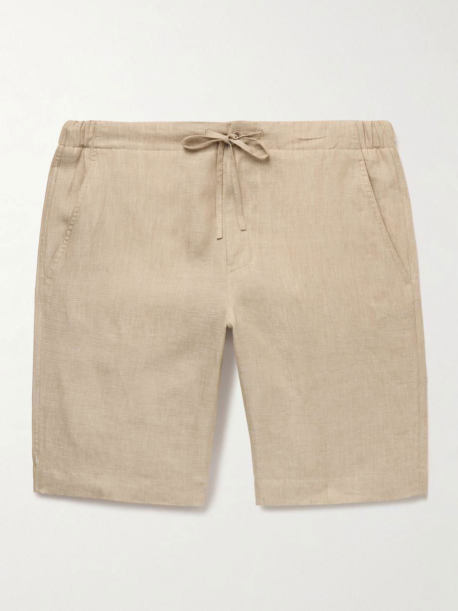 Straight-Leg Linen Drawstring Bermuda Shorts by LORO PIANA