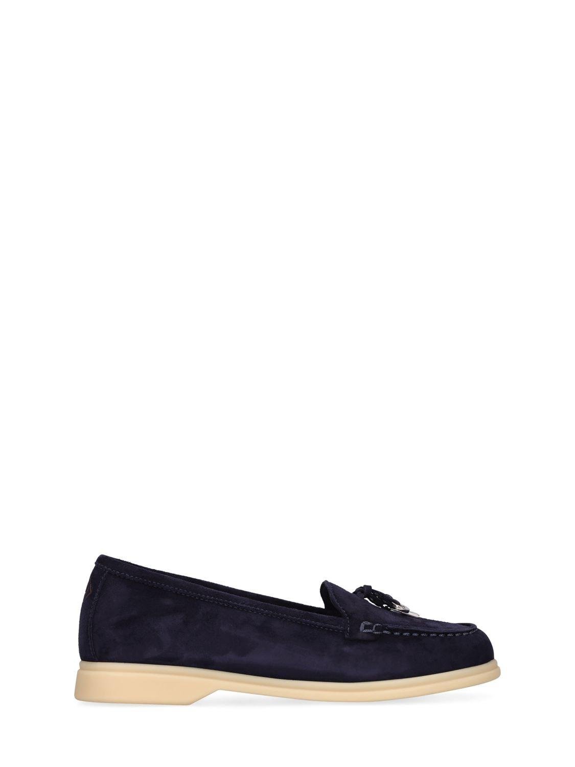 Suede Loafers W/ Charms by LORO PIANA