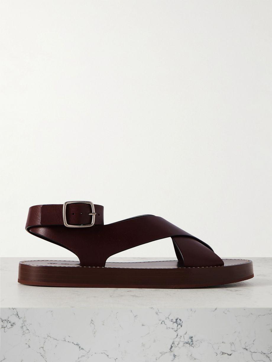 Sumie leather sandals by LORO PIANA