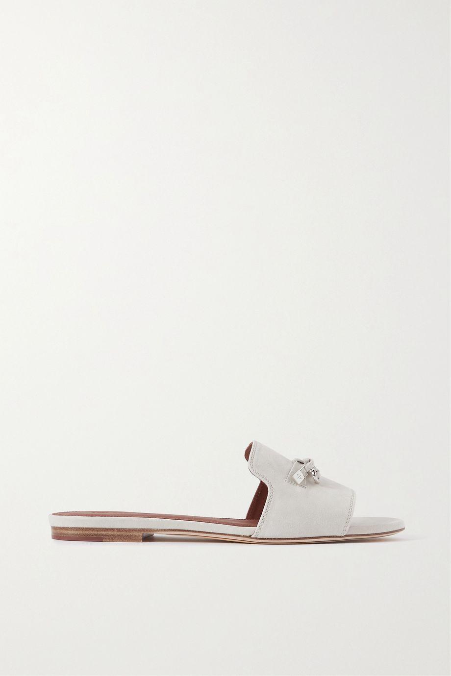 Summer Charms suede slides by LORO PIANA