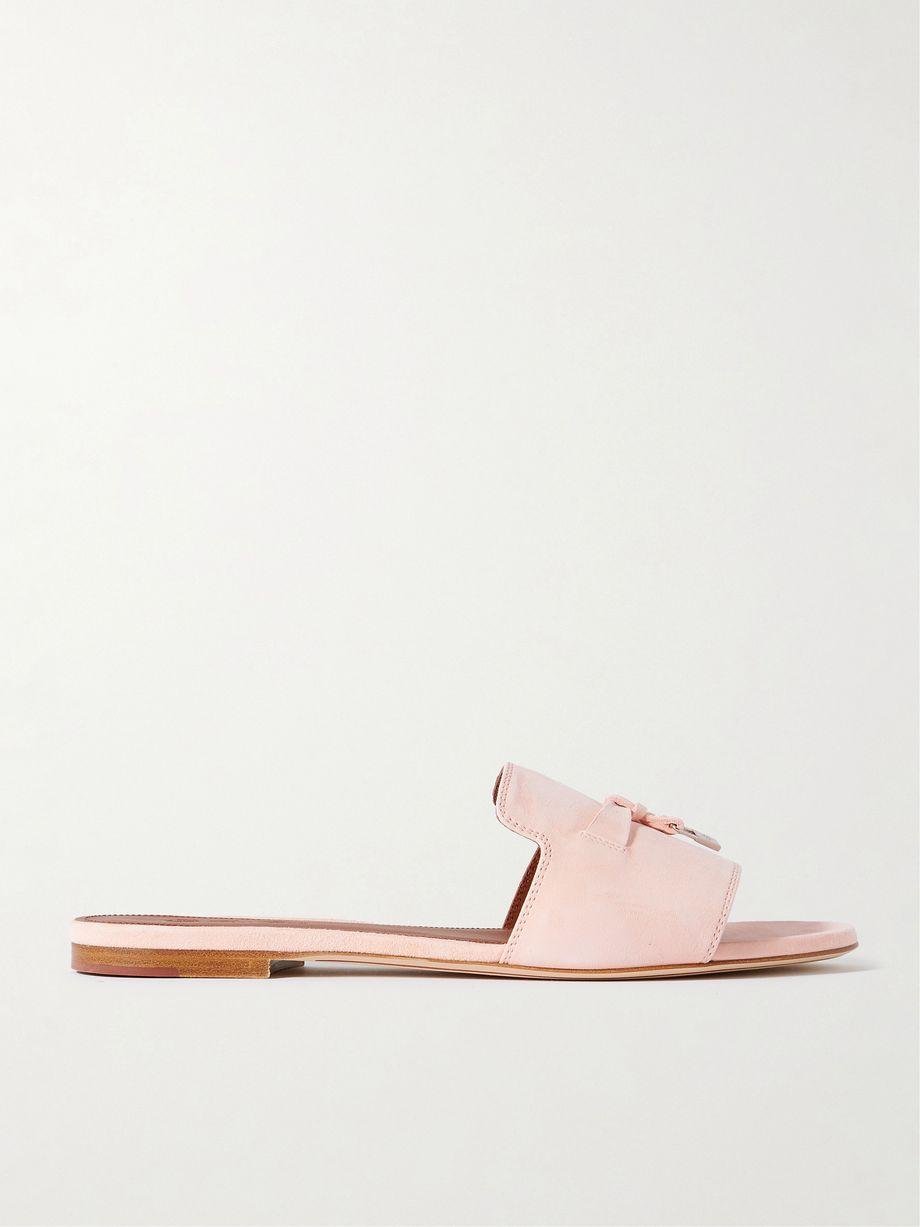 Summer Charms suede slides by LORO PIANA