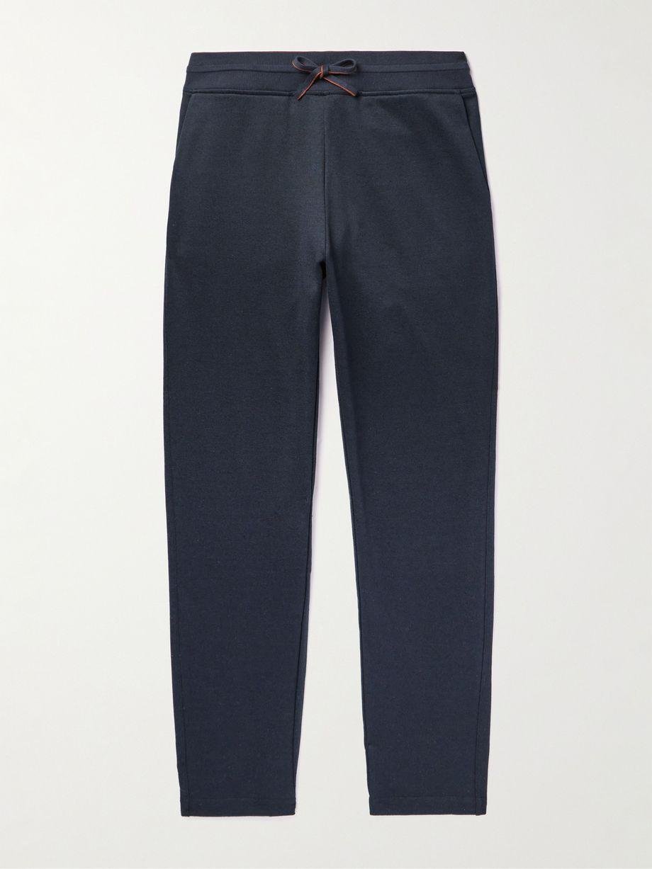 Tapered Cotton and Linen-Blend Fleece Sweatpants by LORO PIANA