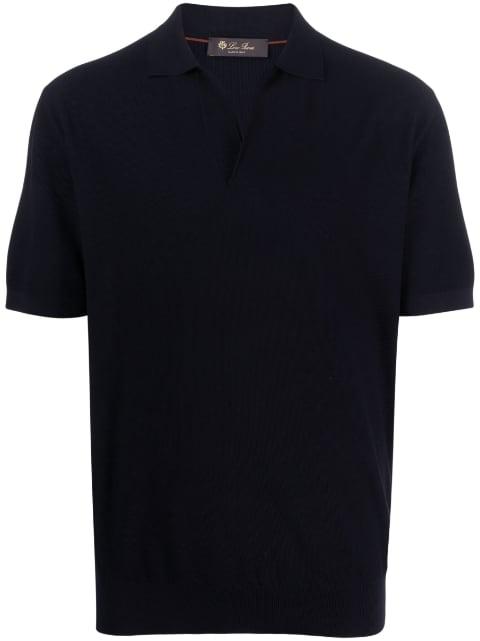 basic short-sleeved polo shirt by LORO PIANA
