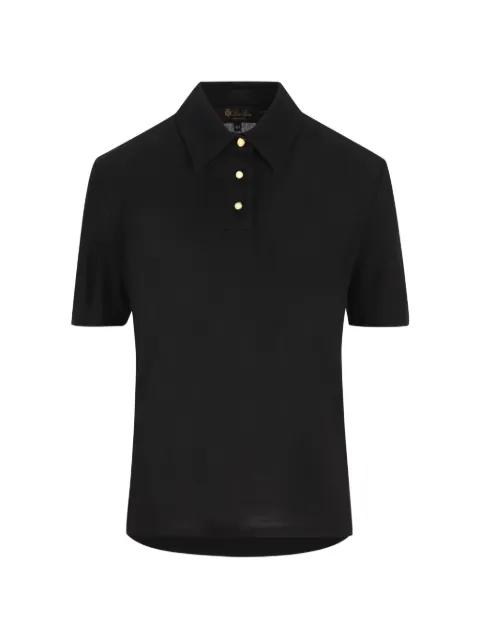 buttoned polo top by LORO PIANA