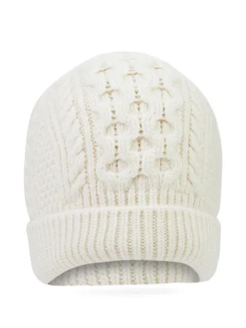 cable-knit beanie by LORO PIANA