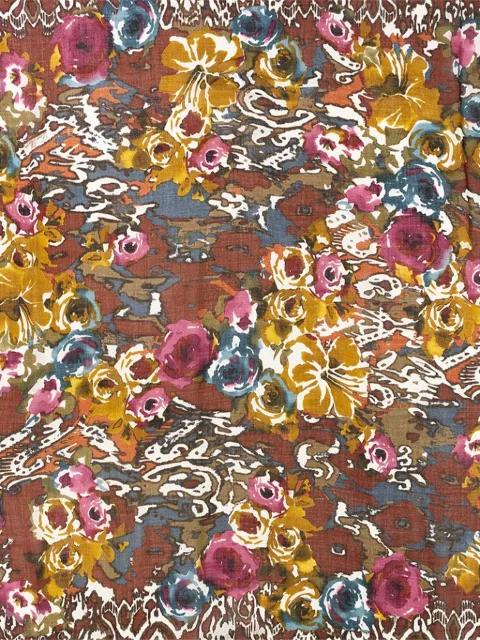floral-print scarf by LORO PIANA