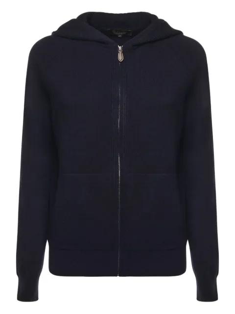 hoodied zip cardigan by LORO PIANA