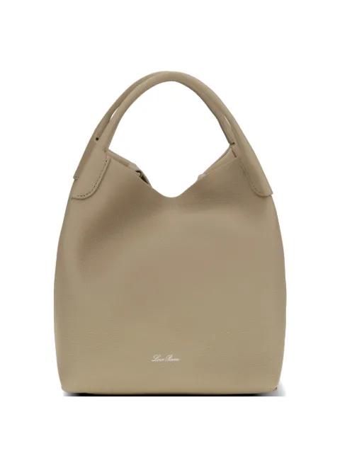 large Bale leather tote bag by LORO PIANA