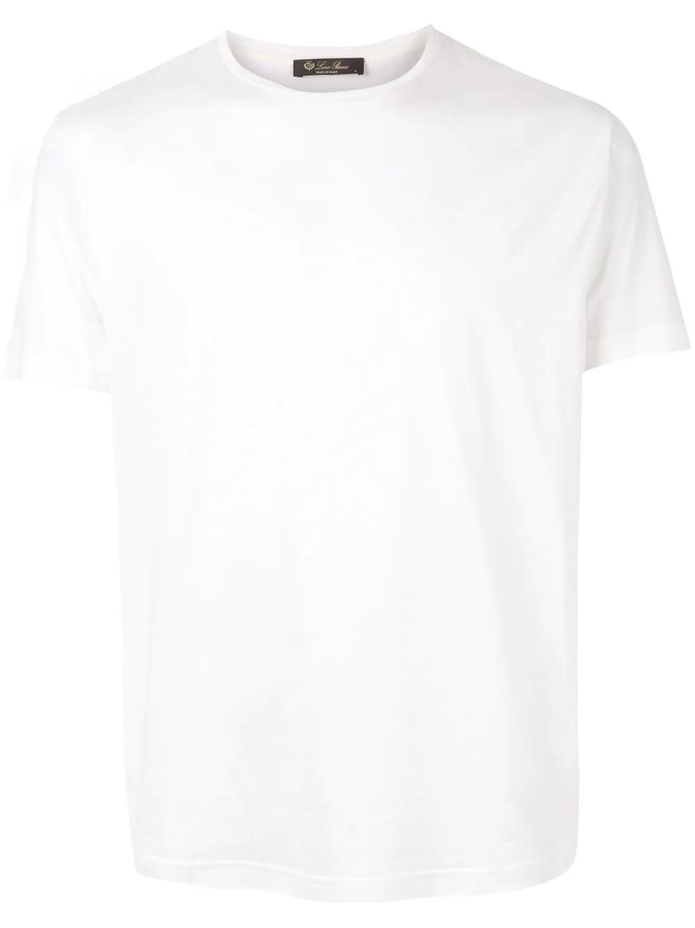 plain crew-neck T-shirt by LORO PIANA